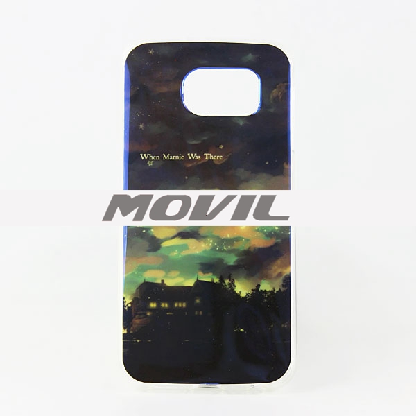 NP-2462 IMD suave TPU azul Ray caja para Samsung S6-8